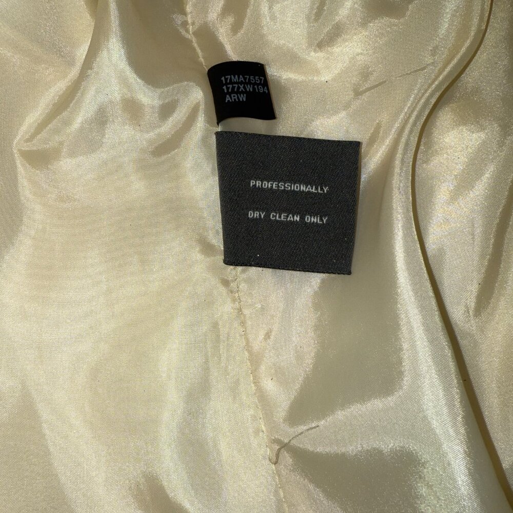 Kenneth Cole Winter Coat Size 16 80%Wool/20% Nylon Ivory Winter White - Picture 8 of 10